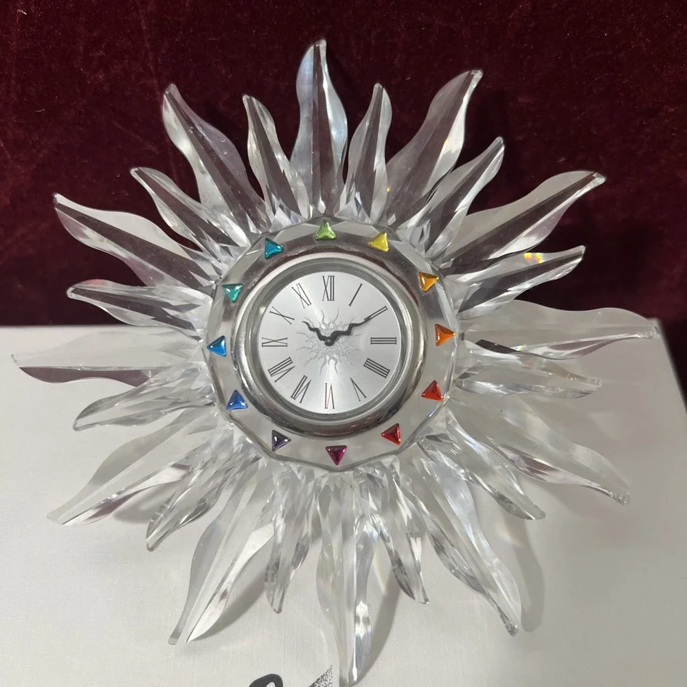 Swarovski Solaris Table Clock –‎ Crystal Clocks Collection